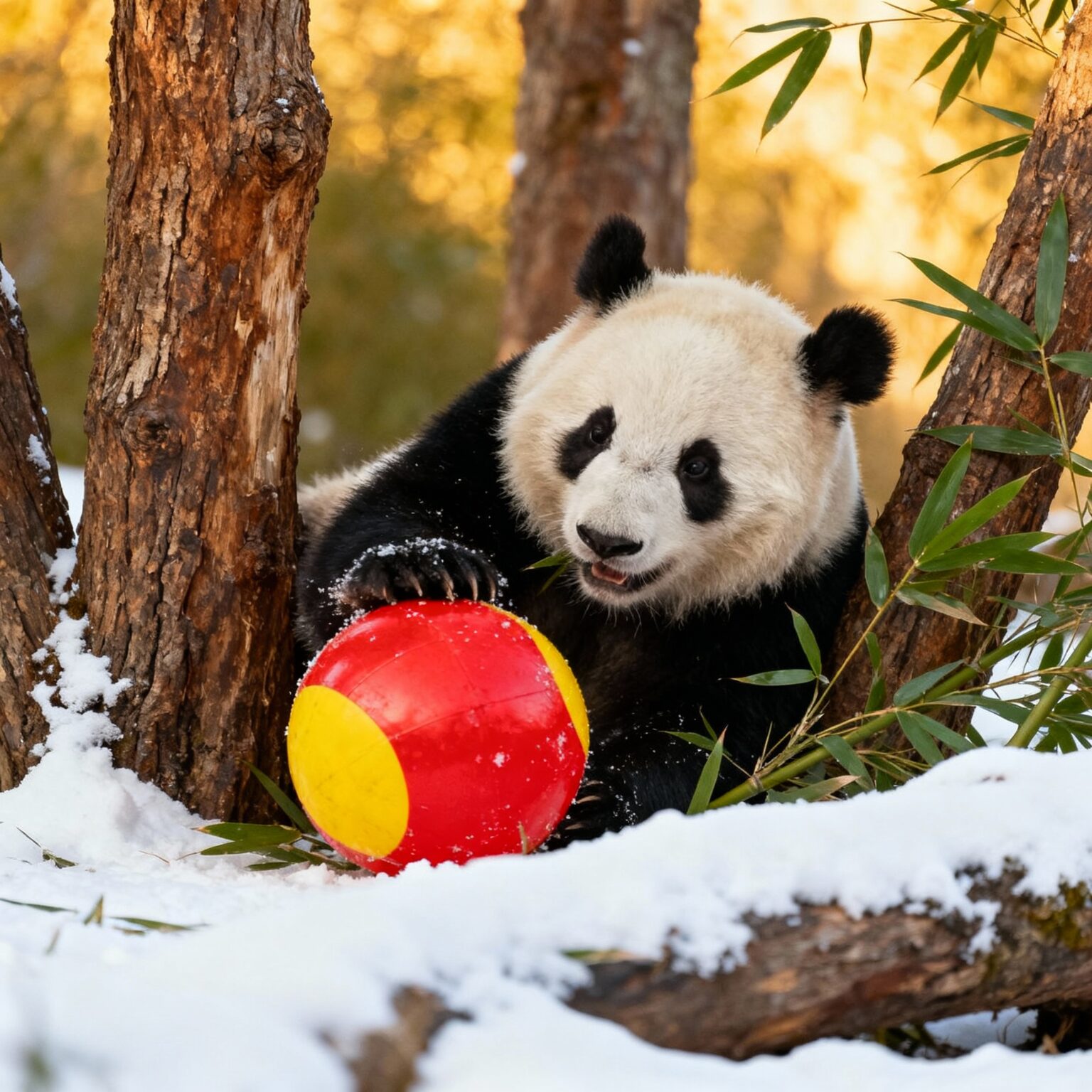 Gioco dei panda giganti: le attività che rendono felici gli orsi simbolo della Cina