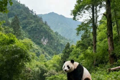 Giornata speciale a Foping: panda gigante sano avvistato nel “Villaggio del Panda”