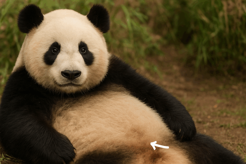 I panda hanno l’ombelico? Tutta la verità sul segno più nascosto del re del bambù