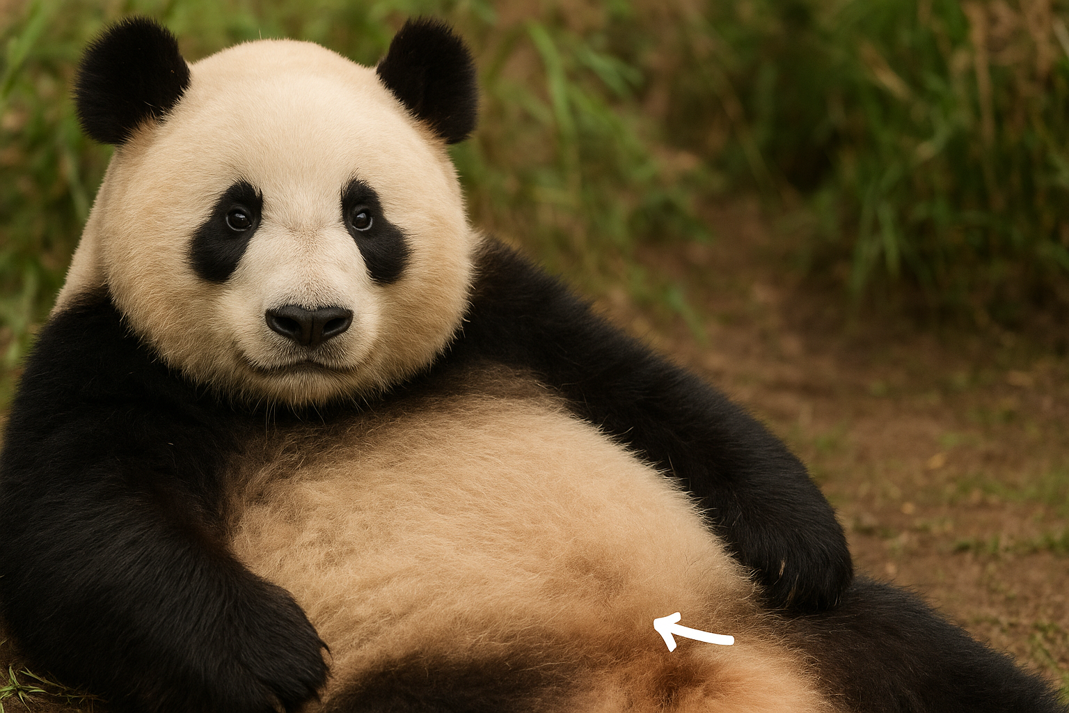 I panda hanno l’ombelico? Tutta la verità sul segno più nascosto del re del bambù