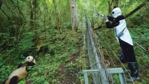 Il schema di addestramento e la reintroduzione in natura dei panda giganti