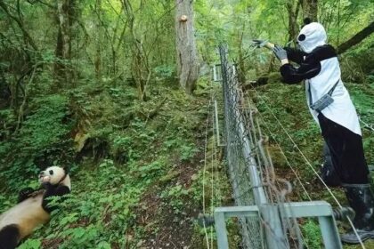 Il schema di addestramento e la reintroduzione in natura dei panda giganti
