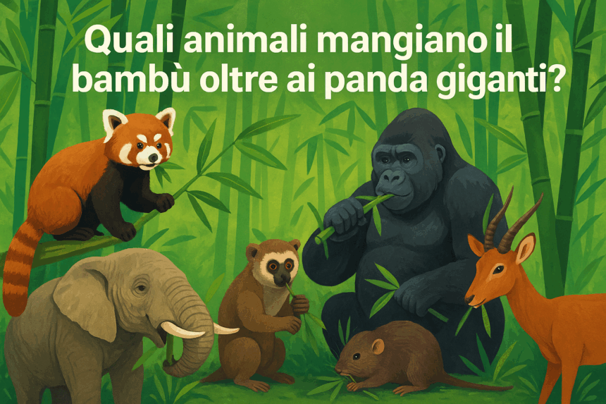 Panda gigante, quali animali mangiano il bambù? Scopri tutti gli amanti della pianta