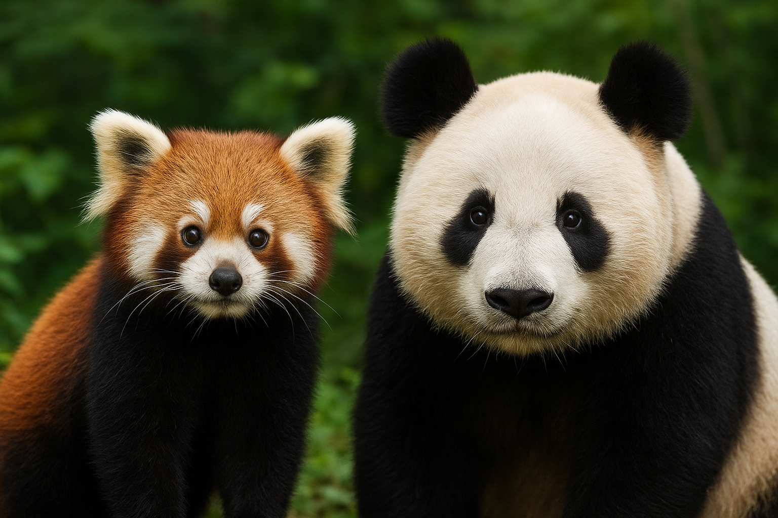 Panda rosso e panda gigante: cugini lontani o semplici omonimi?