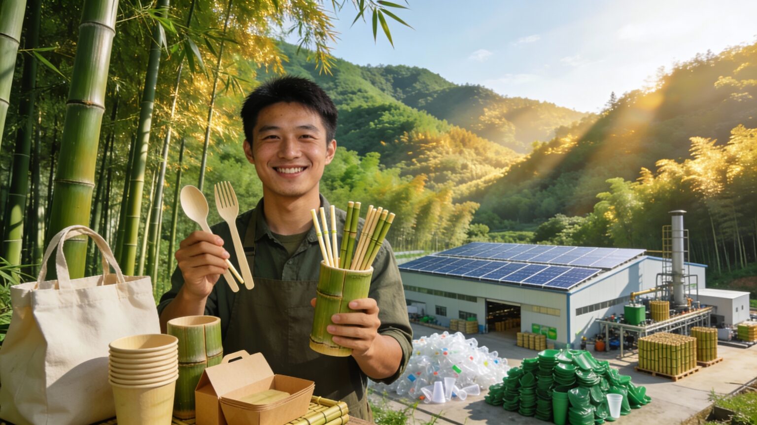 Bambù contro la plastica: la rivoluzione verde di Anji che ha tagliato i rifiuti del 70%