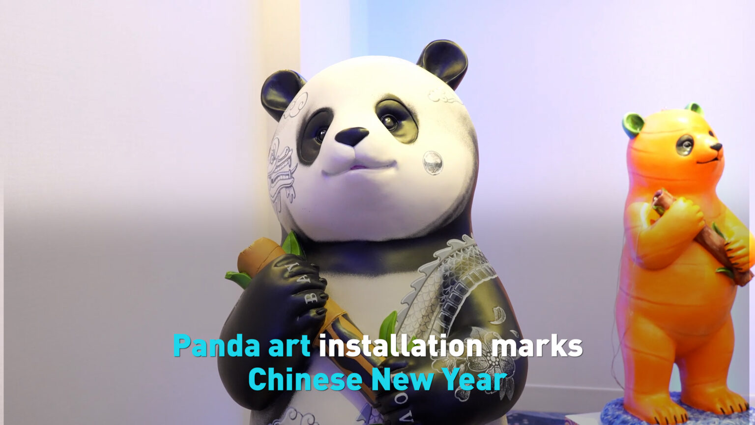 L'installazione artistica del panda celebra il Capodanno cinese e il legame speciale tra USA e Cina