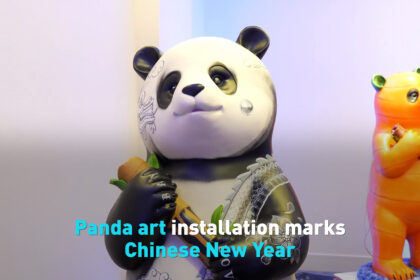 L'installazione artistica del panda celebra il Capodanno cinese e il legame speciale tra USA e Cina