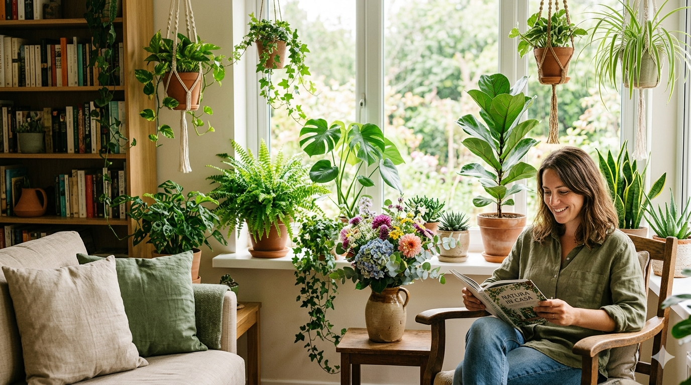 La serenità che dà la natura: perché piante e fiori in casa migliorano mente e benessere