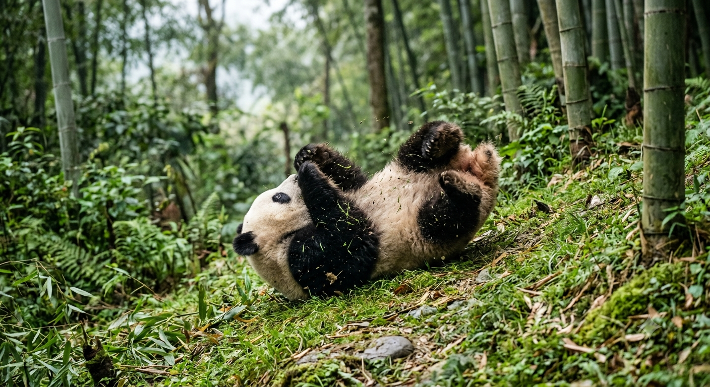 Quanto tempo impiega un panda a rotolarsi su un fianco? La verità sul comportamento dei cuccioli