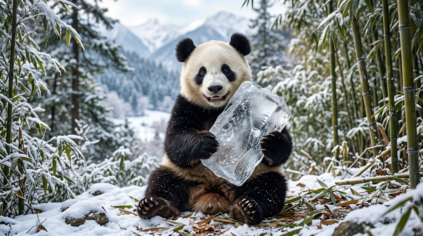 Ghiaccio per panda giganti: perché è fondamentale per il loro benessere