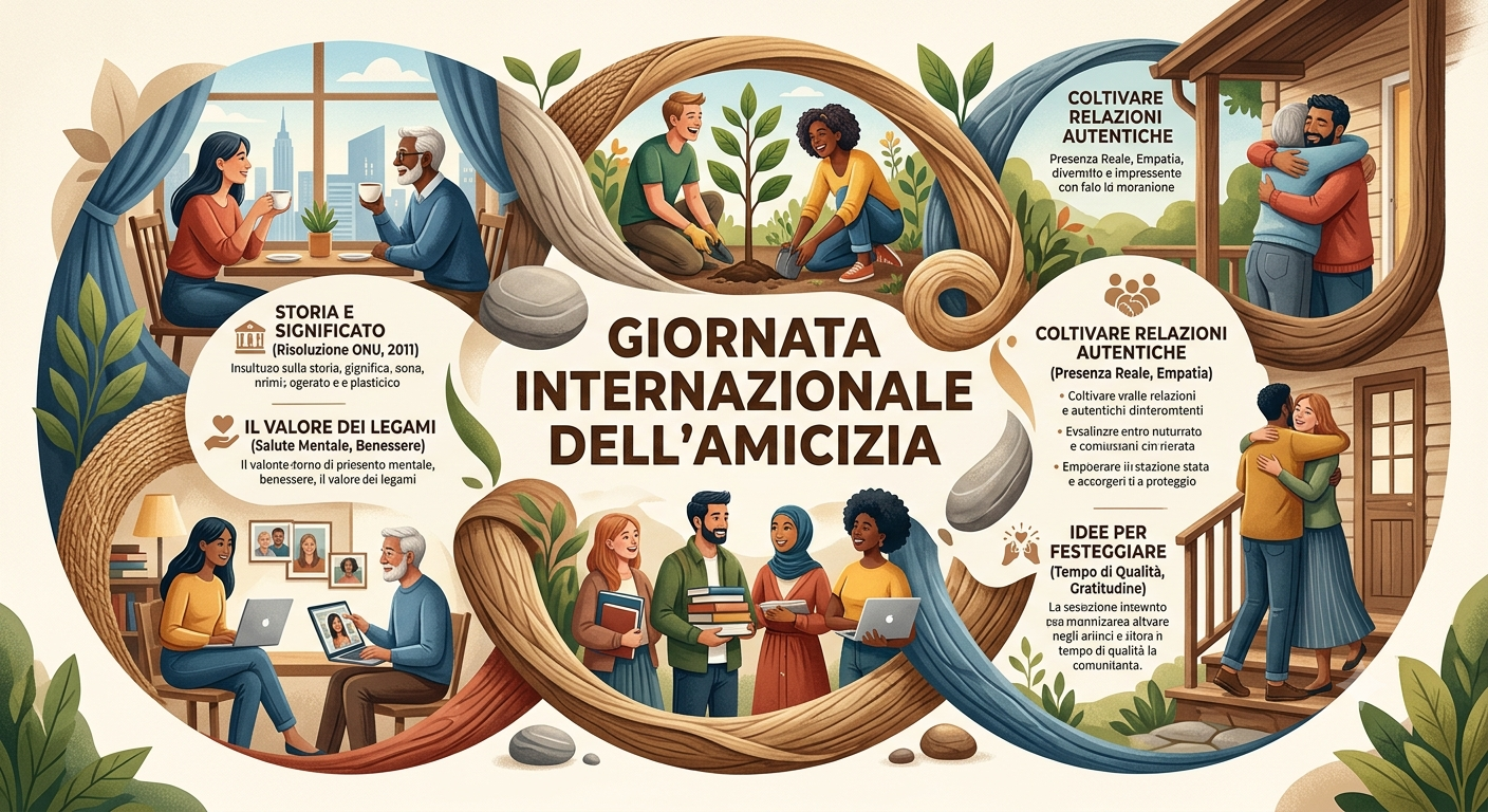 Giornata Internazionale dell'Amicizia 2026: perché festeggiarla oggi e come nutrire i legami che ci salvano la vita
