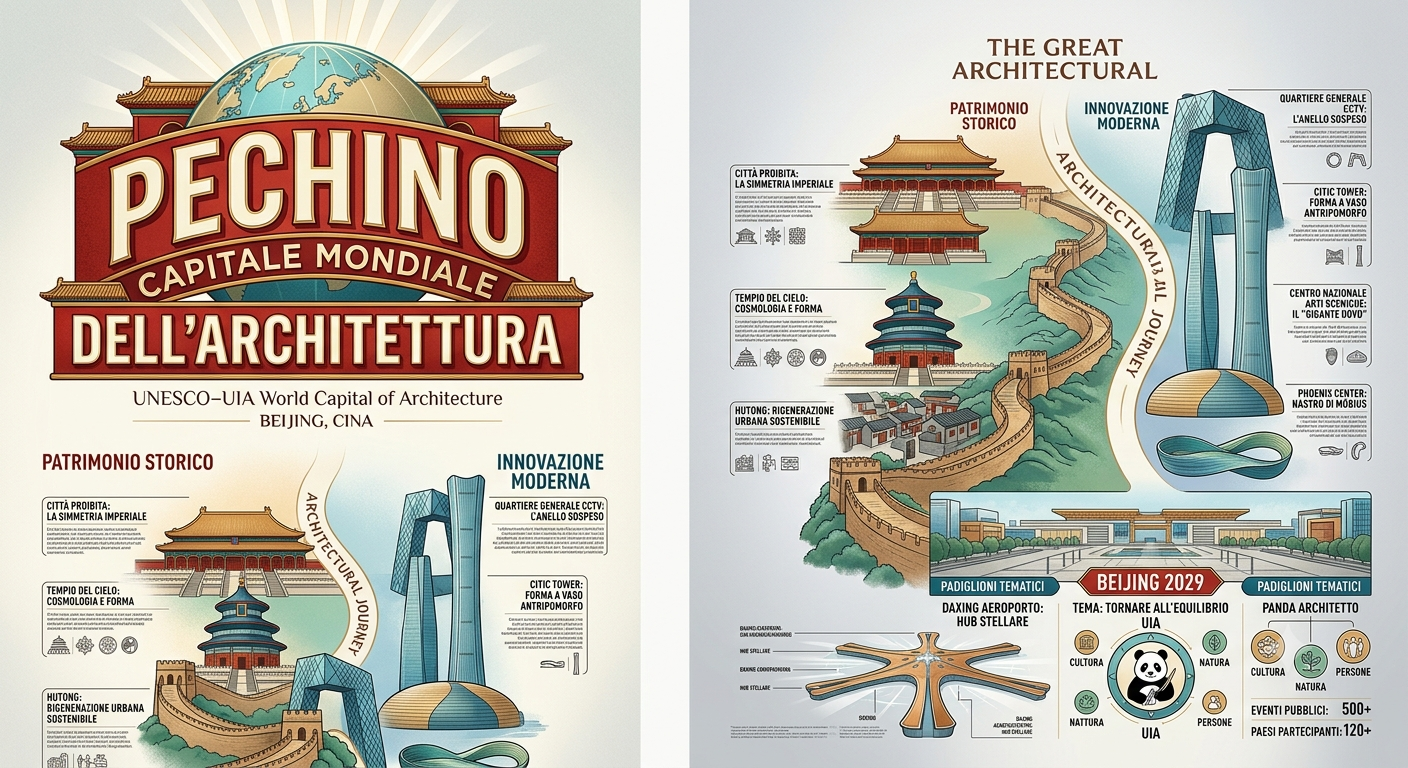 Pechino designata Capitale Mondiale dell'Architettura UNESCO-UIA 2029